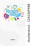 splash vertical banner sale... | Shutterstock .eps vector #1242369988