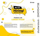 recruitment advertising... | Shutterstock .eps vector #2045954738