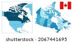 canada   highly detailed blue... | Shutterstock .eps vector #2067441695