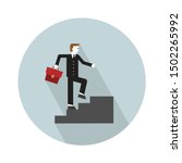 man raise up stairs icon   from ... | Shutterstock .eps vector #1502265992
