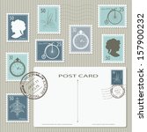Elegant Vintage Postage Stamps...