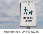 Dogs on leash sign in melbourne ...