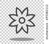 flower icon vector isolated | Shutterstock .eps vector #695382112