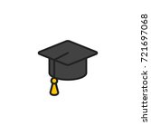 education icon vector isolated | Shutterstock .eps vector #721697068