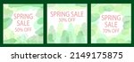 spring sale banner background.... | Shutterstock .eps vector #2149175875