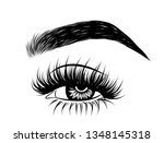 abstract fashion illustration... | Shutterstock .eps vector #1348145318