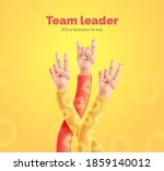 team leader. vector... | Shutterstock .eps vector #1859140012
