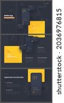 modern presentation of a mobile ... | Shutterstock .eps vector #2036976815