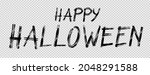 happy halloween text banner... | Shutterstock .eps vector #2048291588