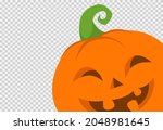 halloween party background with ... | Shutterstock .eps vector #2048981645