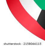 kuwait flag wave  isolated  on... | Shutterstock .eps vector #2158066115