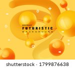yellow trendy design template.... | Shutterstock .eps vector #1799876638