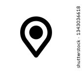 location icon  vector... | Shutterstock .eps vector #1343036618