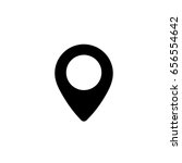 pin icon   map pin vector icon | Shutterstock .eps vector #656554642