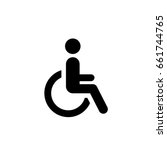 disabled   vector icon | Shutterstock .eps vector #661744765