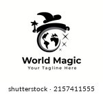 black silhouette magicians... | Shutterstock .eps vector #2157411555