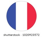 round flag of france | Shutterstock .eps vector #1020923572