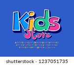 Vector Colorful Logo Kids Store....