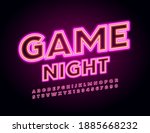 vector neon poster game night.... | Shutterstock .eps vector #1885668232
