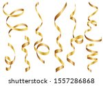 gold shiny gradient twisted... | Shutterstock .eps vector #1557286868