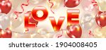 valentines day background with... | Shutterstock .eps vector #1904008405