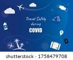 travel safely during covid... | Shutterstock .eps vector #1758479708