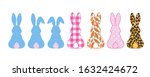 silhouettes collection of... | Shutterstock .eps vector #1632424672