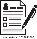 registration form icon vector.... | Shutterstock .eps vector #2022843308