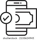 online payment icon  mobile... | Shutterstock .eps vector #2133624945