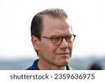 Small photo of STOCKHOLM, SWEDEN - SEPTEMBER 10, 2023: Prince Daniel of Sweden at the Generation PEP day in Stockholm
