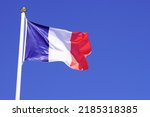 France Flag French Wave Over A...