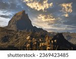 view of Pic du Midi d Ossau, french Pyrenes mountains