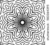 Abstract Simple Mandala Pattern....