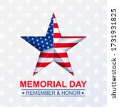 vector memorial day with star... | Shutterstock .eps vector #1731931825