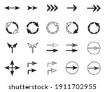arrows vector icons. sign... | Shutterstock .eps vector #1911702955