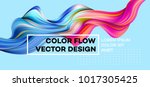 modern colorful flow poster.... | Shutterstock .eps vector #1017305425