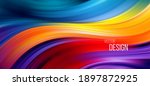 full color flow wave trendy... | Shutterstock .eps vector #1897872925