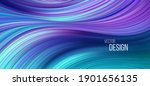 full color flow wave trendy... | Shutterstock .eps vector #1901656135