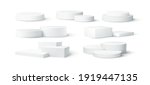 set of realistic white blank... | Shutterstock .eps vector #1919447135