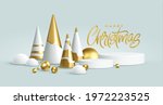 christmas realistic 3d trending ... | Shutterstock .eps vector #1972223525