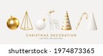 christmas decorations vector... | Shutterstock .eps vector #1974873365