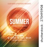 summer party. template poster.... | Shutterstock .eps vector #270495908