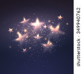 defocused magic star background.... | Shutterstock .eps vector #349940762
