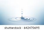 realistic transparent drop and... | Shutterstock .eps vector #642470695