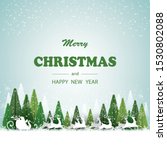 merry  christmas  and  happy... | Shutterstock .eps vector #1530802088