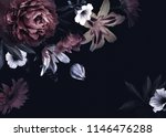 floral vintage card with... | Shutterstock . vector #1146476288