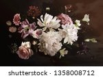 bouquet of beautiful garden... | Shutterstock . vector #1358008712