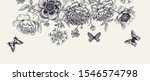garland of luxurious blooming... | Shutterstock .eps vector #1546574798