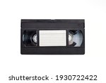 Old analog tape VHS cassette. Retro nostalgia. Vintage gone down in history.