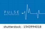 Heartbeat Ekg Pulse Tracing On...